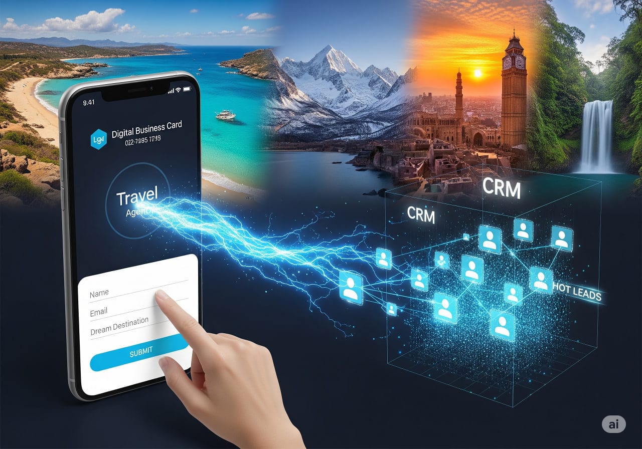 اتصال کارت ویزیت دیجیتال به CRM با وب هوک